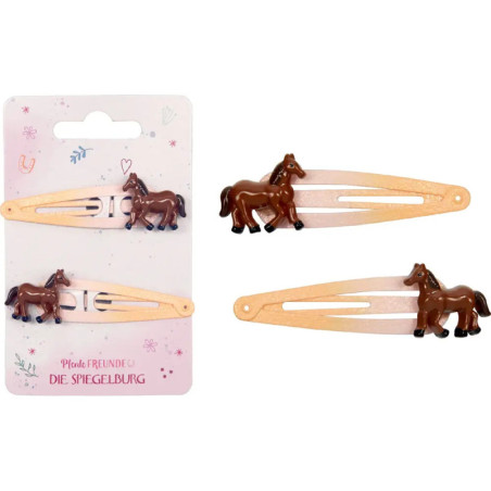 Haarclips - Pferdefreunde, sortiert