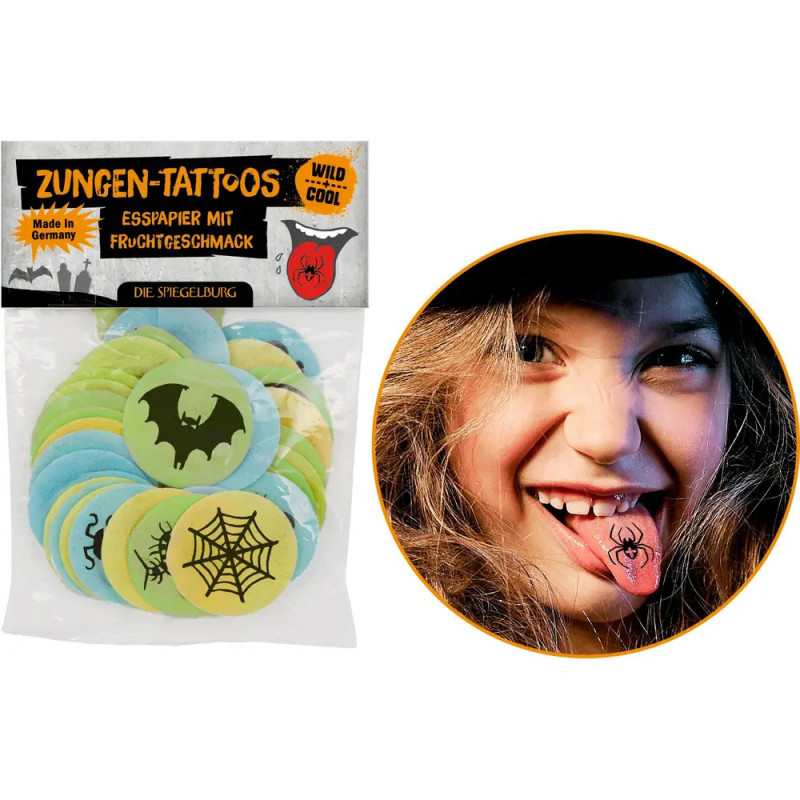 Zungentattoos - Wild+Cool (Esspapier-Obl