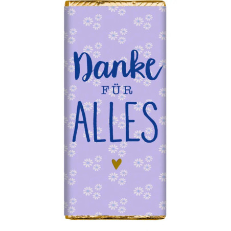 Danke-Schokolade - Viel Glück (30 g), sortiert