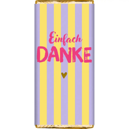 Danke-Schokolade - Viel Glück (30 g), sortiert