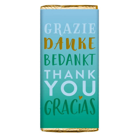 Danke-Schokolade - Viel Glück (30 g), sortiert