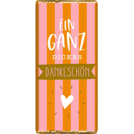Danke-Schokolade - Viel Glück (30 g), sortiert