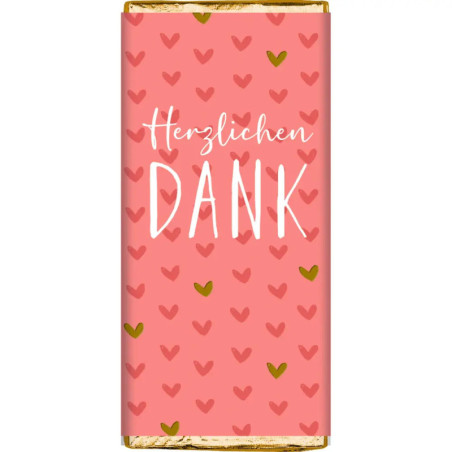 Danke-Schokolade - Viel Glück (30 g), sortiert