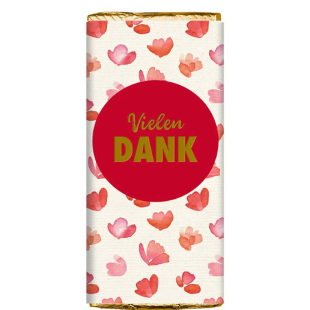 Danke-Schokolade - Viel Glück (30 g), sortiert