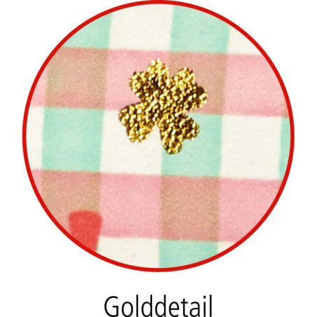 Brillenetui mit Putztuch - Viel Glück