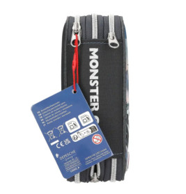 Monster Cars 3 Fach Federtasche mit LED