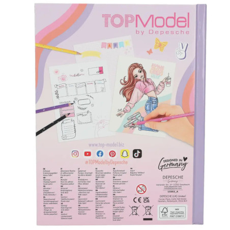 Top Model Stimmungs-Malbuch