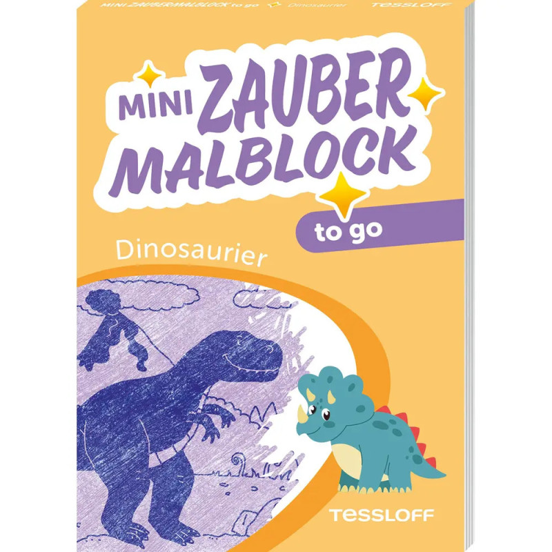 Mini Zaubermalblock to go. Dinosaurier