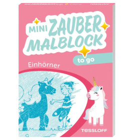 Mini Zaubermalblock to go. Einhörner