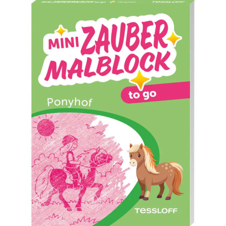 Mini Zaubermalblock to go. Ponyhof