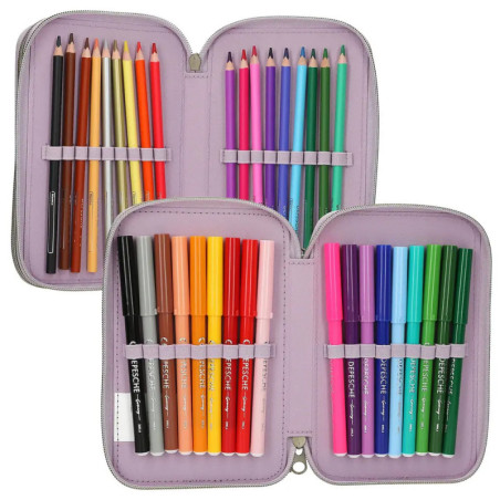 TopModel 3 Fach Federtasche Cow