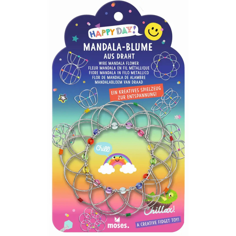 Happy Day Mandala-Blume aus Draht