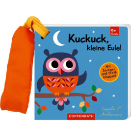 Coppenrath Filz-Fühlbuch "Kuckuck, kleine Eule!" mit Klappe & Spiegel, ab 1 Jahr. EAN 9783649650768.