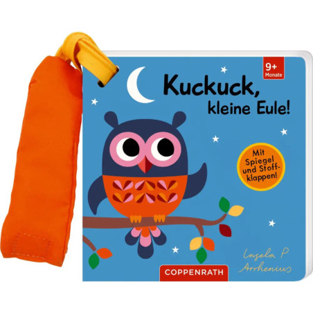 Coppenrath Filz-Fühlbuch Kuckuck, kleine Eule! mit Klappe & Spiegel, ab 1 Jahr. EAN 9783649650768.