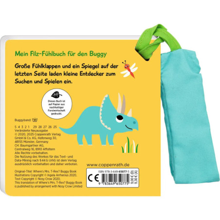 Mein Filz-Fühlbuch f.d.Buggy: Kuckuck, kleiner Dino