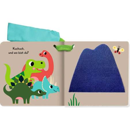 Mein Filz-Fühlbuch f.d.Buggy: Kuckuck, kleiner Dino