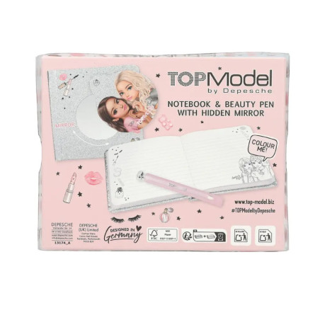 TOPModel Beauty Notizbuch mit Kugelschreiber
