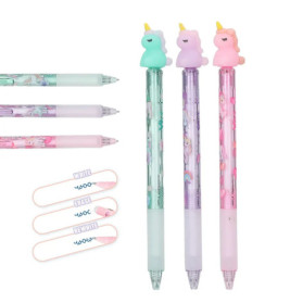 Ylvi Radierbarer Gelstift mit Einhorn-Topper