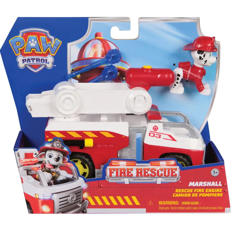 Marshall Paw Patrol Feuerwehrauto-Spielzeug mit Marshall-Figur, geeignet für Kinder ab 3 Jahren. Marshall Paw Patrol Feuerwehrauto-Spielzeug mit Marshall-Figur, geeignet für Kinder ab 3 Jahren.