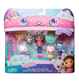 Gabbys Dollhouse Cat-venture Crew Pack mit 6 Figuren in bunter Verpackung.