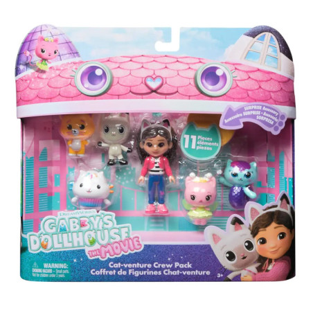 Gabbys Dollhouse Cat-venture Crew Pack mit 6 Figuren in bunter Verpackung.