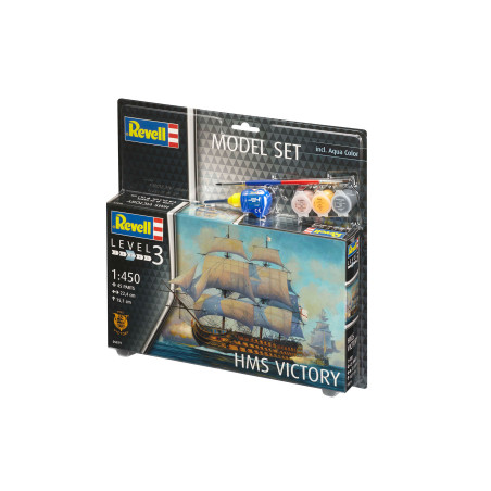 Model Set HMS Victory, Revell Modellbausatz mit Basiszubehör