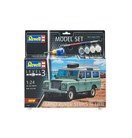 Model Set Land Rover Series III LWB station wagon, Revell Modellbausatz mit Basiszubehör