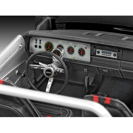 Model Set F&F Dominic s 1970 Dodge Charger, Revell Modellbausatz mit Basiszubehör