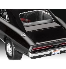 Model Set F&F Dominic s 1970 Dodge Charger, Revell Modellbausatz mit Basiszubehör