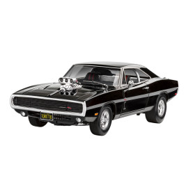 Model Set F&F Dominic s 1970 Dodge Charger, Revell Modellbausatz mit Basiszubehör