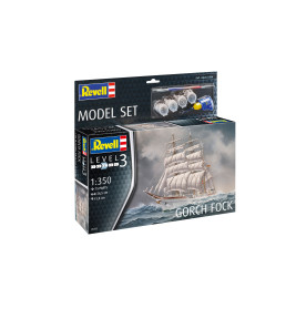 Model Set Gorch Fock, Revell Modellbausatz mit Basiszubehör