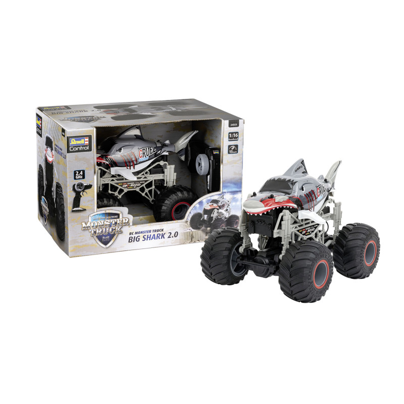 RC Monster Truck Big Shark 2.0, Revell Control Ferngesteuertes Auto