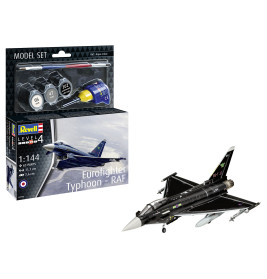 Model Set Eurofighter Typhoon - RAF, Revell Modellbausatz mit Basiszubehör