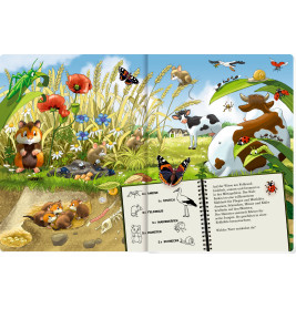 Tiere über und unter der Erde riesengroßes WimmelSuchBuch