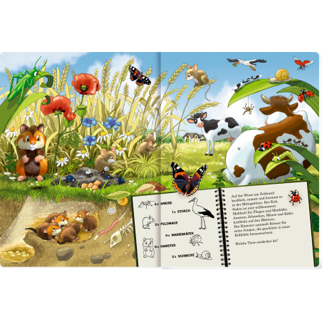 Tiere über und unter der Erde riesengroßes WimmelSuchBuch