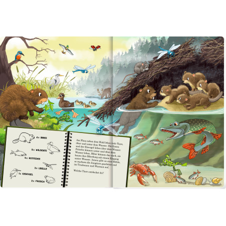 Tiere über und unter der Erde riesengroßes WimmelSuchBuch