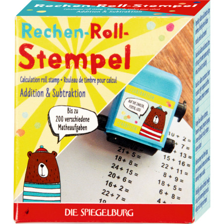 Rechen-Roll-Stempel - Bunte Geschenke Rechen-Roll-Stempel - Bunte Geschenke