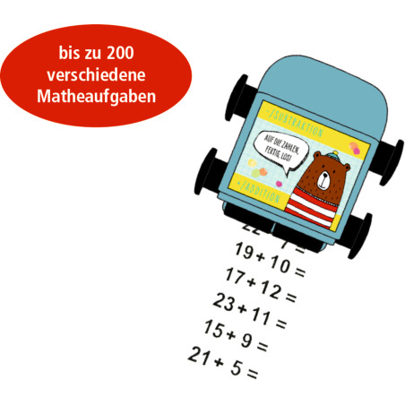 Rechen-Roll-Stempel - Bunte Geschenke Rechen-Roll-Stempel - Bunte Geschenke