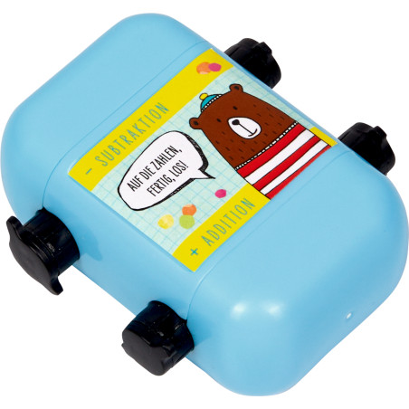 Rechen-Roll-Stempel - Bunte Geschenke Rechen-Roll-Stempel - Bunte Geschenke