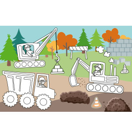 Mein kleines Sticker-Malbuch. Fahrzeuge