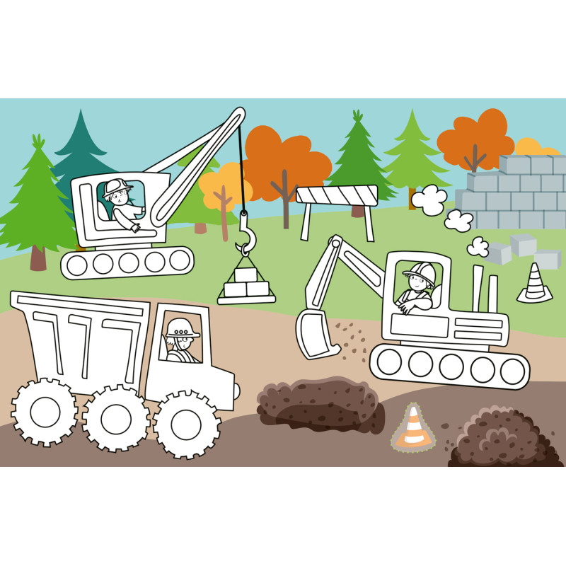 Mein kleines Sticker-Malbuch. Fahrzeuge