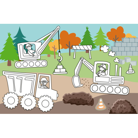 Mein kleines Sticker-Malbuch. Fahrzeuge