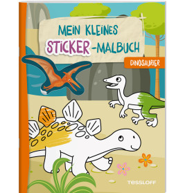 Mein kleines Sticker-Malbuch. Dinosaurier