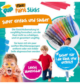 Face Paint Sticks 12-Pack
