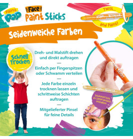 Face Paint Sticks 12-Pack
