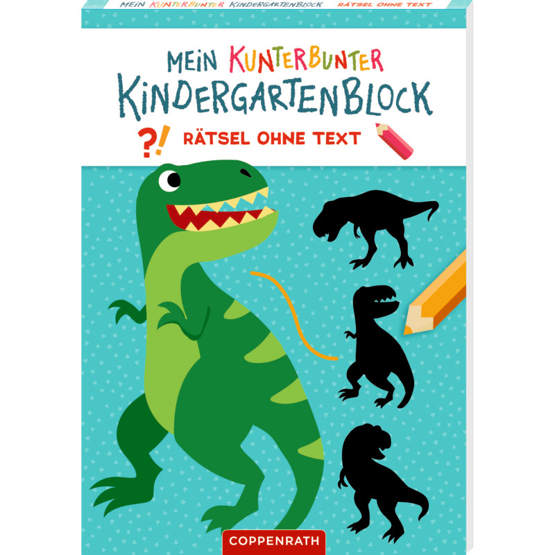 Mein k. Kindergartenblock: Rätsel - Dinosaurier