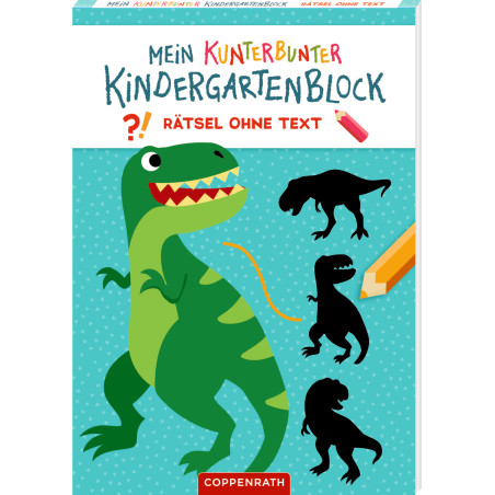 Mein k. Kindergartenblock: Rätsel - Dinosaurier