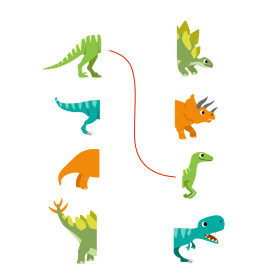 Mein k. Kindergartenblock: Rätsel - Dinosaurier