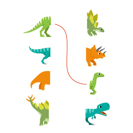 Mein k. Kindergartenblock: Rätsel - Dinosaurier