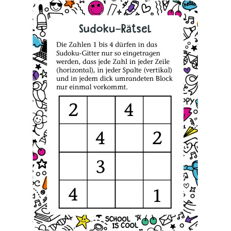 Kartenbox: Meine Pausen-Spiele-Box zum S